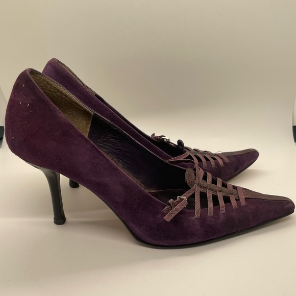 Gorgeous purple suede size 6 heels - Picture 5 of 6
